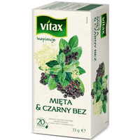 Herbata VITAX INSPIRATIONS Mita & Czarny Bez 20t *1, 65g zioowa bez zawieszki