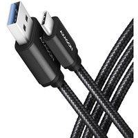 BUCM3-AM20AB Kabel USB-C - USB-A 3.2 Gen 1, 2m, 3A, ALU, oplot, czarny