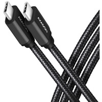 BUCM3-CM20AB Kabel USB-C - USB-C 3.2 Gen 1, 2m, PD 60W, 3A, ALU, oplot, czarny