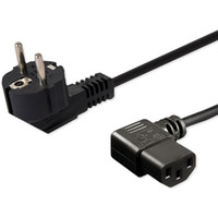 Kabel zasilajcy Schuko (M) ktowy - IEC C13, ktowy 1, 2m CL-115