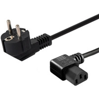 Kabel zasilajcy Schuko (M) ktowy - IEC C13, ktowy 1, 8 CL-116