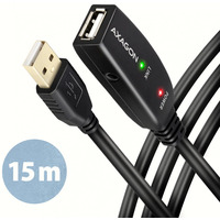 ADR-215 USB 2.0 A-M -> A-F aktywny kabel przeduacz/wzmacniacz 15m