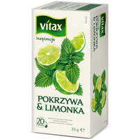 Herbata VITAX INSPIRATIONS Pokrzywa & Limonka 20t *1, 65g zioowa bez zawieszki