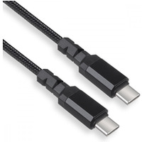 Kabel 2x USB-C 15W 1m wspierajcy QC 3.0 MCE493 Czarny