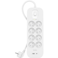 Listwa przeciwprzepiciowa SurgePlus 8xFR 1xUSB-A 1xUSB-C 900J 2M