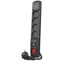 Listwa zasilajca F4 USB A+C 5M 4X 230V PD3.0 QC Czarna