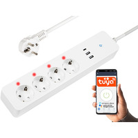 Inteligentna listwa zasilajca 1, 5m 2xUSB+USB-C WiFi Tuya