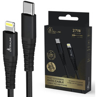 Kabel USB Typ-C do Lightning Smart Life Braided 27W 2m czarny
