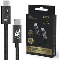 Kabel USB Type-C do USB Typ-C Smart Life Braided 240W 2m czarny