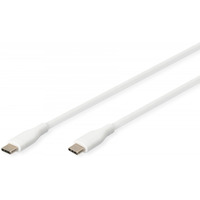 Kabel zasilajcy silikonowy USB-C - USB-C, USB 2.0 60W, 2m Biay