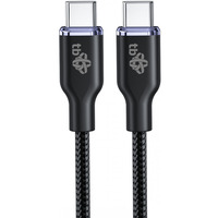 Kabel USB C - USB C 60W Glamour 1.5m czarny