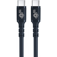 Kabel USB C - USB C 60W elowy 1m czarny