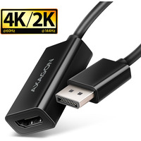 RVD-HI20N Adapter aktywny DisplayPort -> HDMI 1.4, 4K/60Hz, kabel 15cm