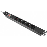 Listwa zasilajca rack PDU 19 cali 1U 16A 5x230V 2m czarna C14