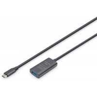 Kabel przeduajcy aktywny, USB 3.2 Gen1 5Gbps, USB-C - USB-A, 5m
