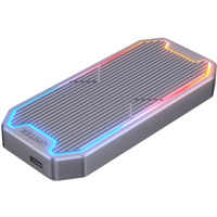 Obudowa dysku SSD M.2 NVMe/SATA 10Gbps, RGB; S1210B