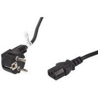 Kabel zasilajcy CEE 7/7 - IEC 320 C13 VDE 5M czarny