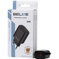 adowarka sieciowa 30W GaN USB-C + USB-A, czarna