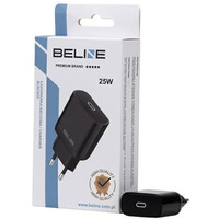 adowarka sieciowa 25W GaN USB-C PD 3.0 bez kabla, czarna
