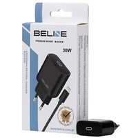 adowarka sieciowa 30W GaN USB-C + kabel lightning, czarna