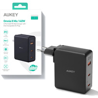 PA-B7O Omnia II GaN adowarka sieciowa 3xUSB (2xUSB C+1xUSBA) 140W PD3.1 PPS EU/US/UK