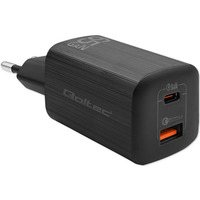 adowarka sieciowa 65W GaN ULTRA | 5-20V | 2.25-3.25A | 1 x USB typ C PD | 1 x USB | Czarna