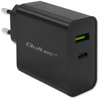 adowarka Super Quick PD | 1xUSB-C | 1xUSB | 45W | 5-20V | 2.25-3A | Czarna