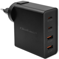 adowarka GaN Power Pro | 2xUSB-C | 2xUSB | 130W | 5-20V | 1.5-5A| PD | Czarna
