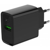 adowarka PowerDelivery USB-A USB-C 20W Czarna