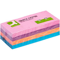 Bloczek samop.Q-CONNECT Brilliant 38x51mm 3x4x100 kart.mix kol.KF02516