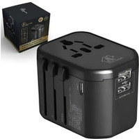 Adapter Smart Life dla podrnych EU/UK/USA/AU/CH + USB-C, USB-A
