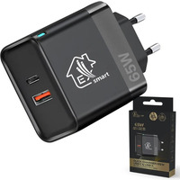 adowarka Smart Life Fast Charger 65W GaN USB-C, USB-A