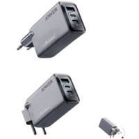 adowarka Prime 100W GaN 2xUSB-C 1xUSB-A Srebrna