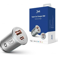 adowarka samochodowa 30W 1xUSB-C+USB-A PD