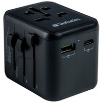 Adapter podrny UTA-02 49544 180 krajw, adowarka 20 W, QC 3.0. 1x USB-C, 1x USB-A