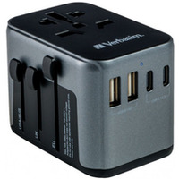 Adapter podrny UTA-03 49545 180 krajw, adowarka PD 30W, QC 3.0 3x USB-C, 2x USB-A