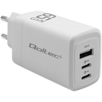 adowarka sieciowa 65W GaN | 5-20V | 3-3.35A | 2xUSB-C PD | 1xUSBQC 3.0 | Biaa
