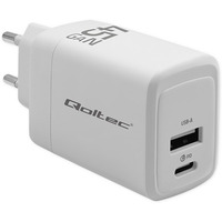 adowarka sieciowa 45W GaN | 5-20V | 1.5-3A | 1xUSB-C PD | 1xUSB QC 3.0 | Biaa