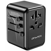 adowarka podrna GaN 65W 4w1 US/AU/EU/UK C-40 2xUSB +3xUSB-C