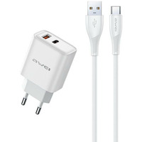 adowarka sieciowa GaN PD81T 22, 5W USB+USB-C + kabel USB/USB-C