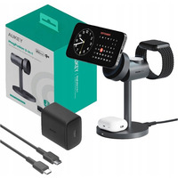 LC-MC311 3w1 Qi2 15W adowarka bezprzewodowa MagSafe + adowarka PD 30W