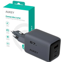 PA-C3 adowarka sieciowa 3xUSB (2xUSB-C + 1xUSB-A) 67W 5A QC5.0 PD3.0 AFC PPS FCP SCP