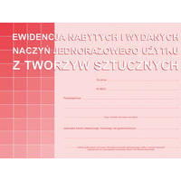 S-210-3 Ewidencja nabytych i wydanych naczy jednorazowego uytku z tworzyw sztucznych A5 MICHALCZYK I PROKOP