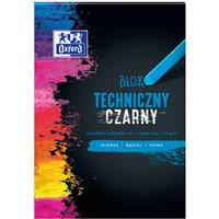 Blok techniczny OXFORD A4 10k 210G czarny 400093231