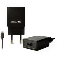 adowarka sieciowa USB + microUSB 1A czarna