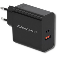 adowarka sieciowa | 63W | 5-20V | 1.5-3A | USB typ C PD | USB QC 3.0 | Czarna
