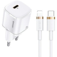 adowarka sieciowa 1xUSB-C T36 20W + kabel Lightning PD 3.0 Fast Charging