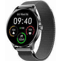 Smartwatch Classy czarny stalowy