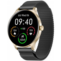 Smartwatch Classy zoto-czarny stalowy