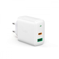 PA-D1 White adowarka sieciowa 2xUSB Power Delivery (1xUSB A + 1xUSB C) 5.4A 30W Dynamic Detect